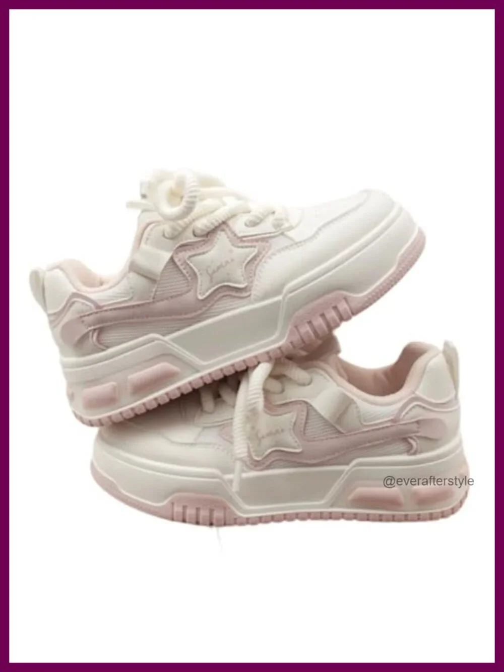 Chunky Platform Sneakers Y2K Athletic Walking Shoes Lace-Up Breathable